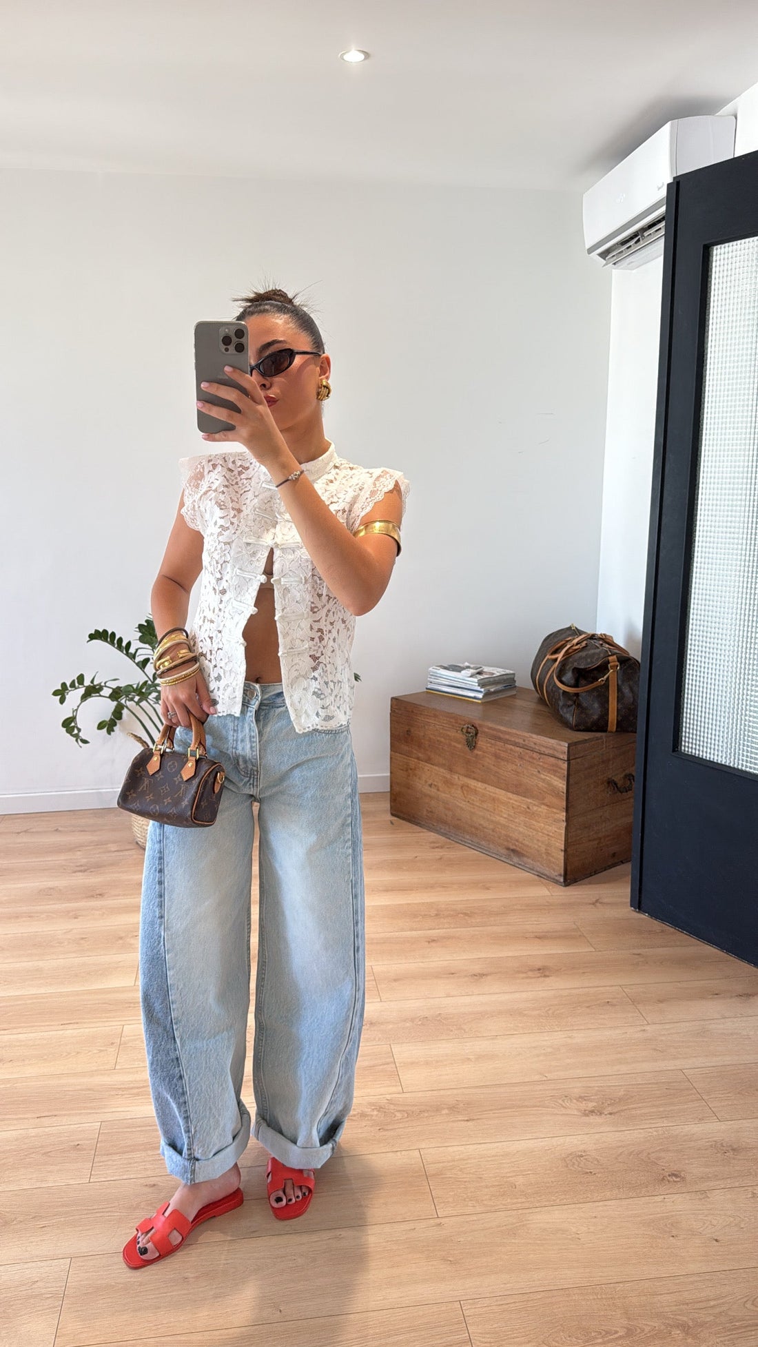 TOP "MONICA" DENTELLE BLANC